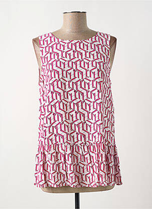 Bluză roz TOMMY HILFIGER femeie