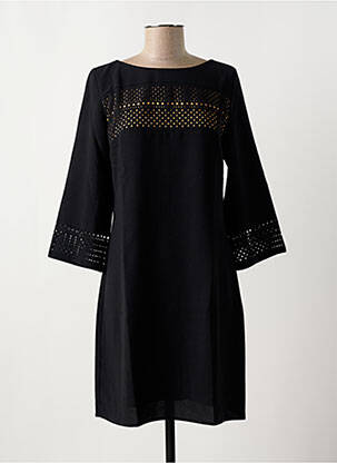 Rochie midi mâneci lungi mâneci lungi negru DEVERNOIS femeie
