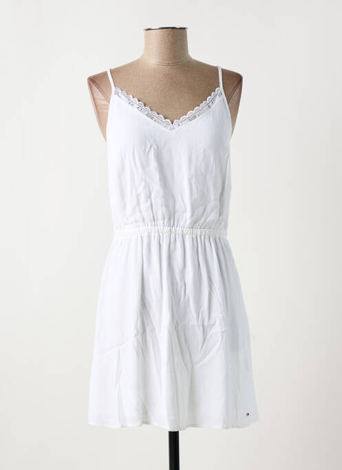 Rochie scurtă alb TOMMY HILFIGER femeie