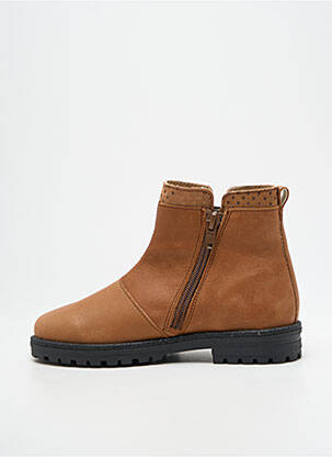 Botine/ghete material neted toc mic maro BOPY fată