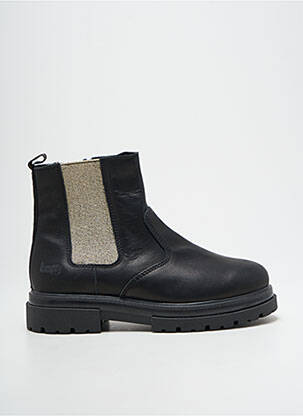 Botine/ghete material neted toc mic negru BOPY fată