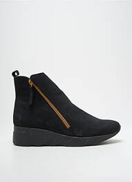 Botine/ghete vârf rotund toc de 4 la 6 cm negru HIRICA femme