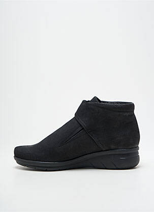 Botine/ghete vârf rotund toc plat până la 3 cm negru HIRICA femeie