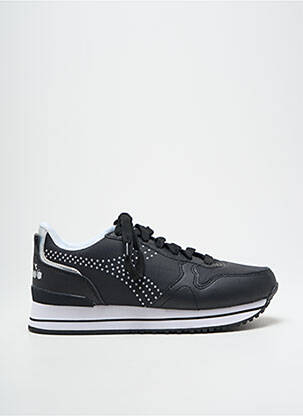 Adidași vârf rotund toc plat până la 3 cm negru DIADORA femeie
