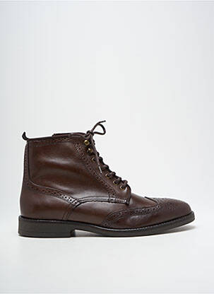 Botine/ghete material neted toc mic maro MEDELLIN bărbat