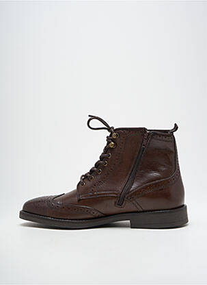 Botine/ghete material neted toc mic maro MEDELLIN bărbat