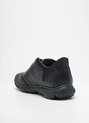 Adidași material neted vârf rotund negru GEOX bărbat