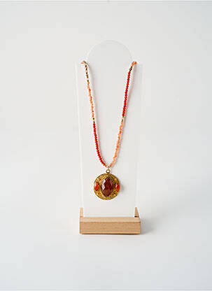 Colier ornament piatră roșu L'ATELIER DES DAMES femeie