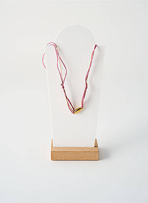 Colier ornament cu mărgele roz BY GARANCE femeie