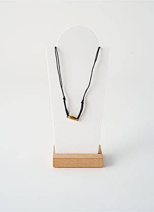 Colier ornament cu mărgele negru BY GARANCE femeie