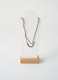 Colier ornament cu mărgele negru BY GARANCE femme