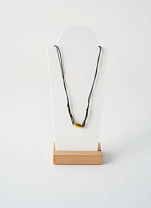 Colier ornament cu mărgele negru BY GARANCE femeie