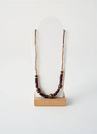 Colier ornament cu mărgele violet BY GARANCE femme