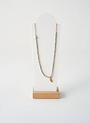 Colier ornament cu mărgele argintiu BY GARANCE femme