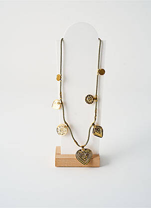 Colier lung ornament cu mărgele verde BY GARANCE femeie