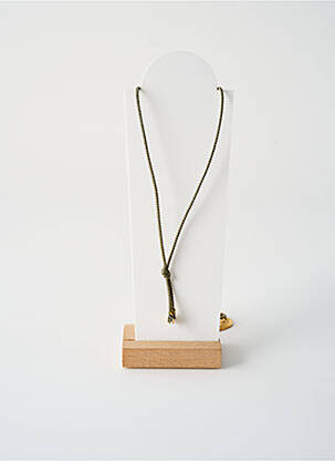 Colier lung ornament cu mărgele verde BY GARANCE femeie