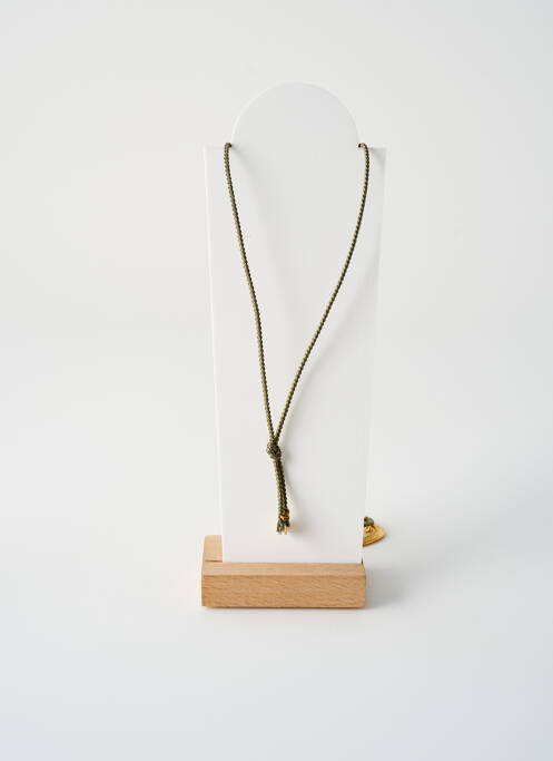 Colier lung ornament cu mărgele verde BY GARANCE femme