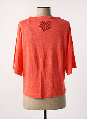 Tricou mâneci 3/4 mâneci 3/4 portocalie LUISA CERANO femeie