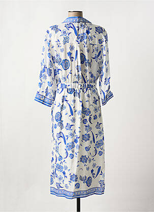 Rochie midi imprimeu floral mâneci 3/4 albastru GERARD DAREL femeie