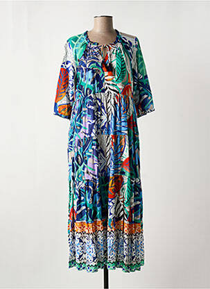 Rochie lungă albastru ORIENTIQUE NATURALLY femeie