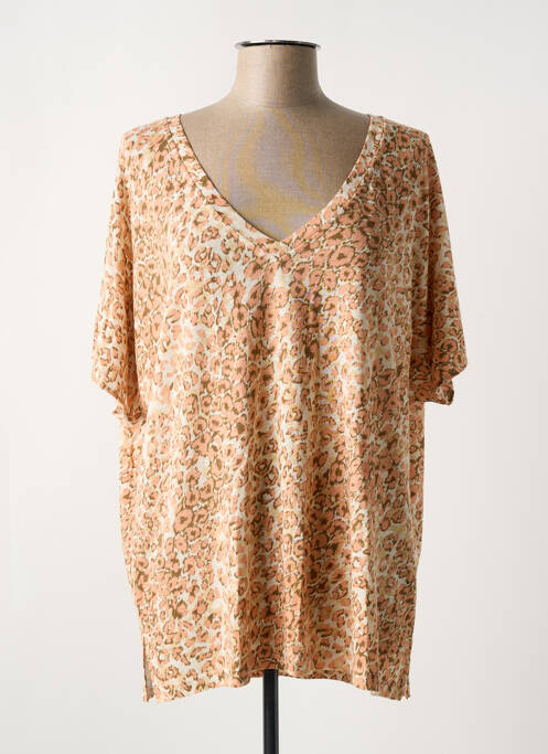 Tricou guler în v mâneci scurte roz MPC (MA PETITE CAPSULE) femme