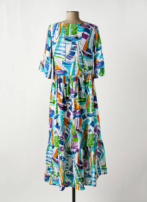 Rochie lungă albastru ORIENTIQUE NATURALLY femeie