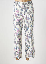 Pantalon 7/8 talie cu cleme mărime normală alb EMME M femeie
