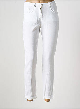 Pantalon slim alb EAST DRIVE femeie