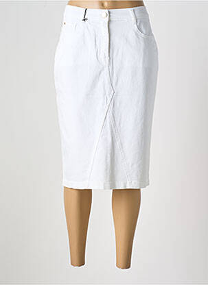 Fustă midi alb EAST DRIVE femeie