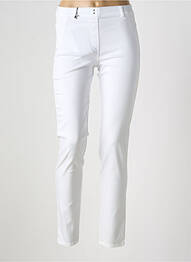 Jegging țesătură poplin mărime normală alb EAST DRIVE femme