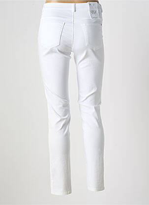 Jegging țesătură poplin mărime normală alb EAST DRIVE femeie