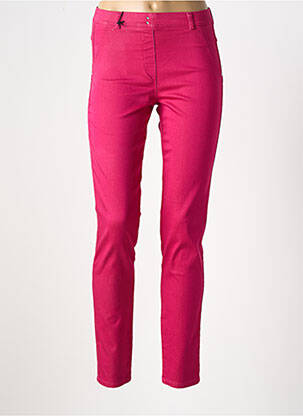 Jegging țesătură poplin mărime normală roz EAST DRIVE femeie