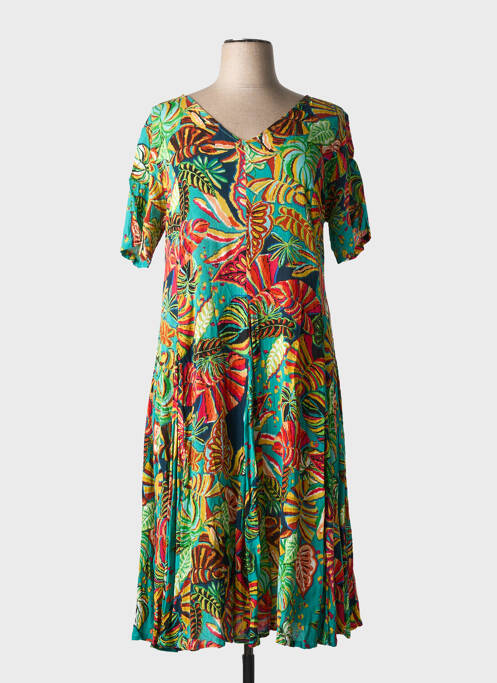 Rochie midi verde ORIENTIQUE NATURALLY femeie