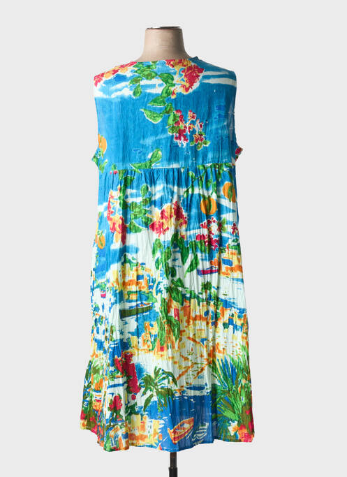 Rochie midi albastru ORIENTIQUE NATURALLY femeie