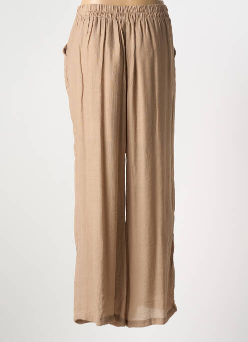 Pantalon larg maro GOA femeie