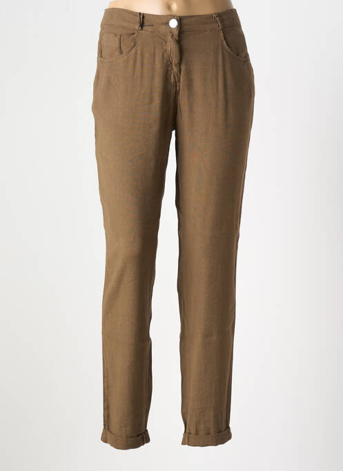 Pantalon slim maro EAST DRIVE femeie