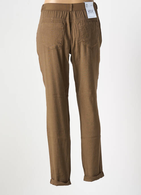 Pantalon slim maro EAST DRIVE femeie