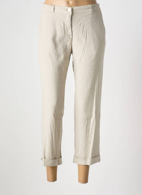 Pantalon trei sferturi bej EAST DRIVE femeie