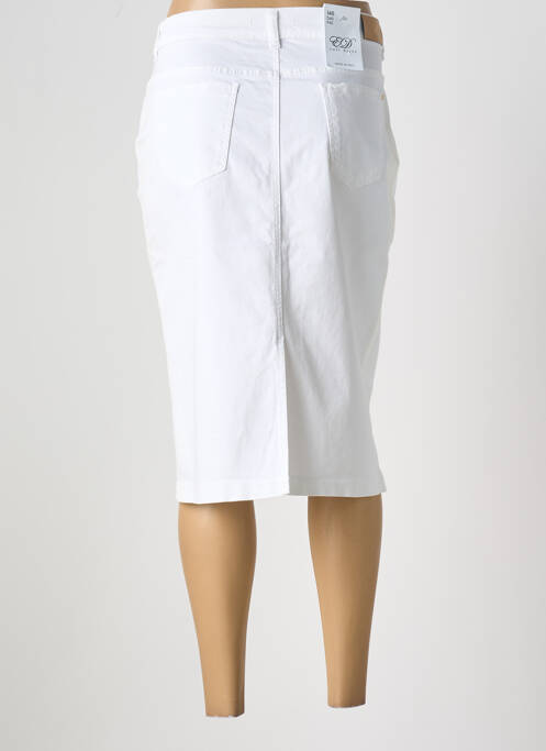 Fustă midi alb EAST DRIVE femeie