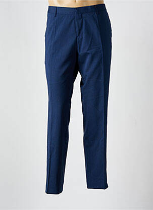Pantalon drept închidere cu fermoar sub clapetă cu cârlig albastru TOMMY HILFIGER bărbat