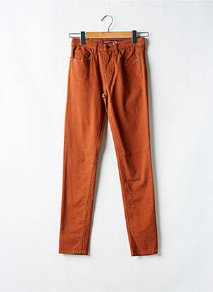 Pantalon slim buzunare maro COMPTOIR DES COTONNIERS femeie