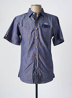 Cămașă cu mâneci scurte albastru TERROT bărbat