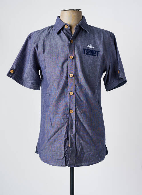 Cămașă cu mâneci scurte albastru TERROT bărbat