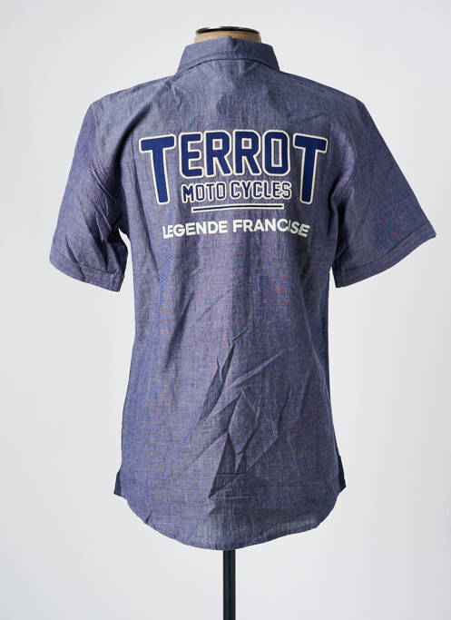 Cămașă cu mâneci scurte albastru TERROT bărbat