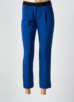 Pantalon 7/8 închidere cu fermoar sub clapetă cu cârlig albastru TOMMY HILFIGER femeie