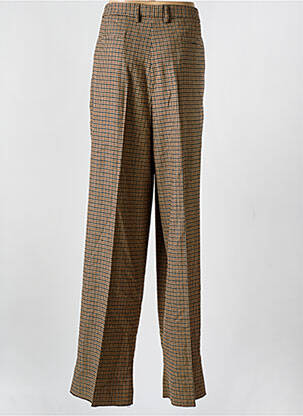 Pantalon drept închidere cu fermoar sub clapetă cu cârlig bej TOMMY HILFIGER femeie