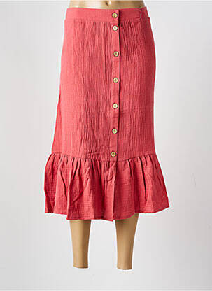 Fustă midi roz DAMART femeie