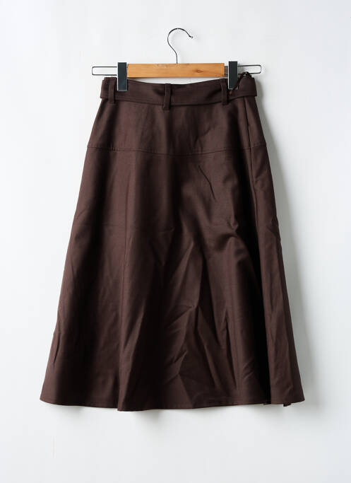 Fustă midi maro COMPTOIR DES COTONNIERS femeie