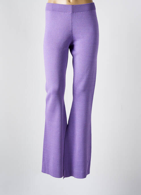 Pantalon evazat violet TOMMY HILFIGER femeie