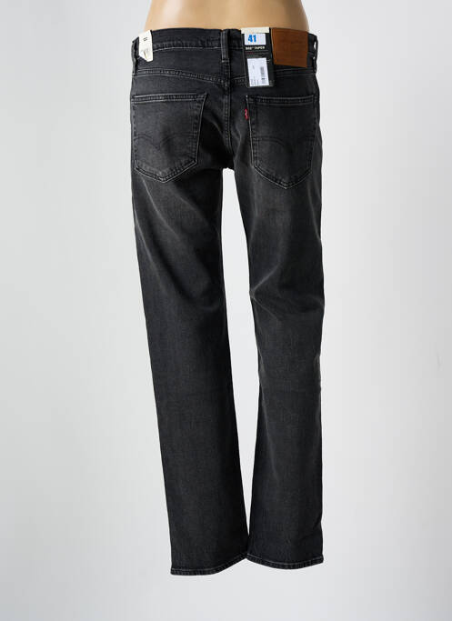 Blugi cu croială slim efect uzat decolorat mărime normală negru LEVIS femme